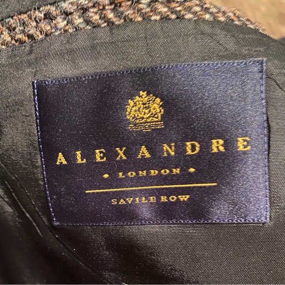 Harris Tweed Alexander London Gray Wool Sport Coat 52 - Picture 15 of 17